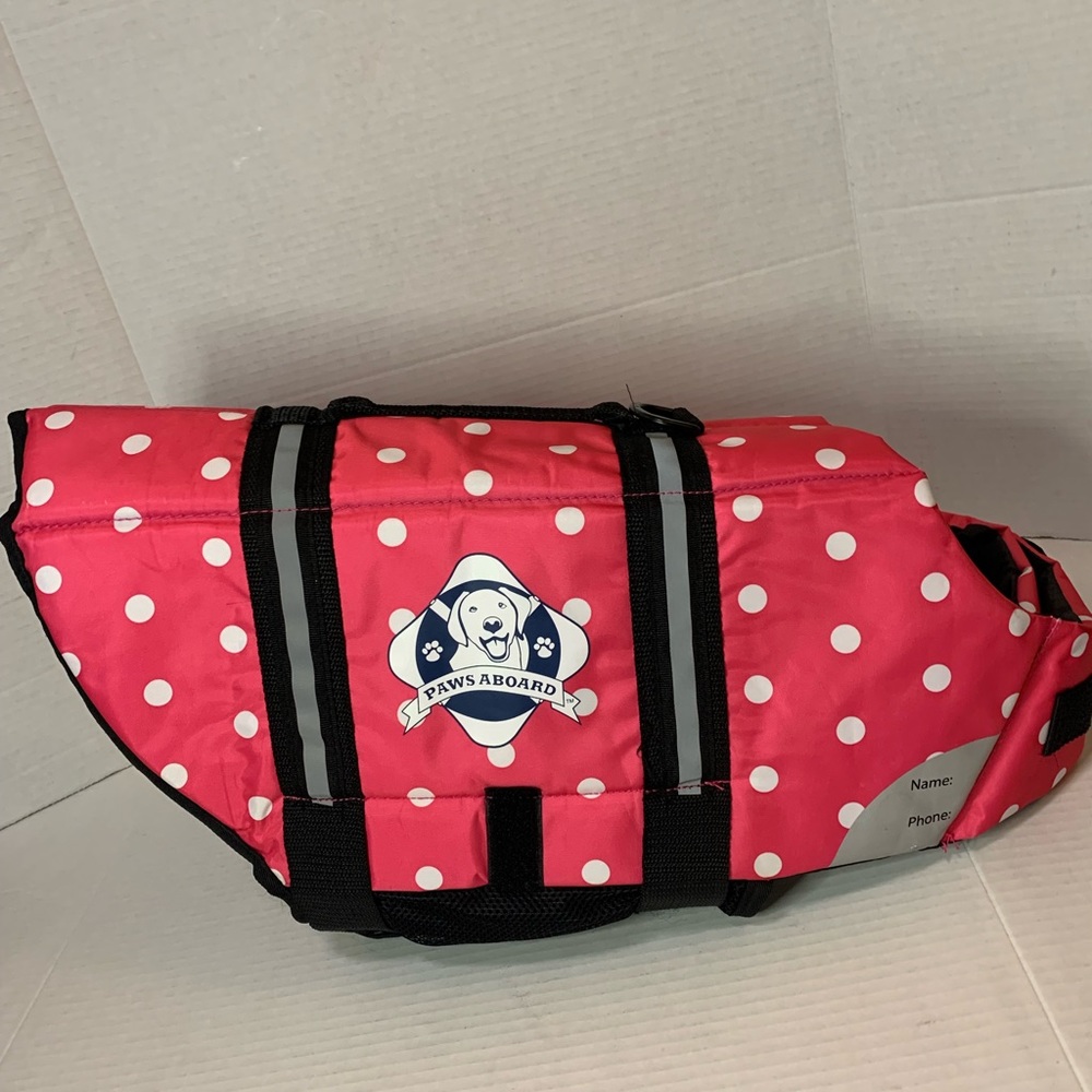 Paws Aboard Designer Dog Life Vest Sz L